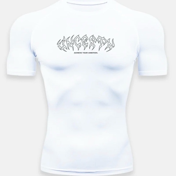 4 Men's compression Shirts.Uncertn.Size M